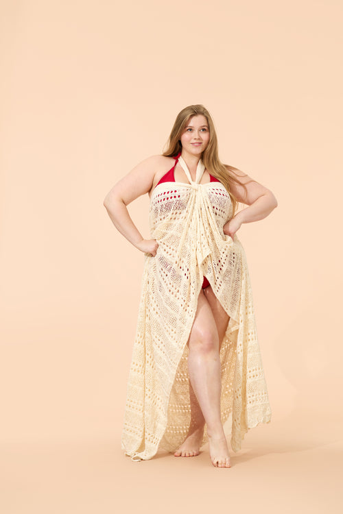 Extended Long Multi Way Knit Maxi Cover Up