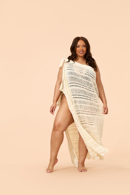 Extended Multi Way Knit Maxi Cover Up